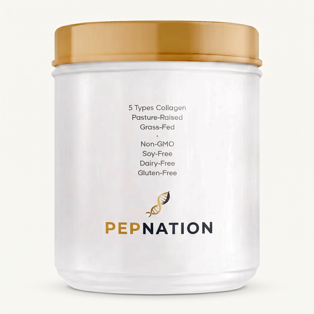 Hydrolyzed Multi Collagen Peptides Powder Type I - II - III - V and X - 20 oz. (63 Servings)