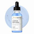 PepNation Copper Peptides Serum for Face - with GHK-Cu Peptide and Hyaluronic Acid - Anti-Aging Facial Serum - 1 Fl Oz